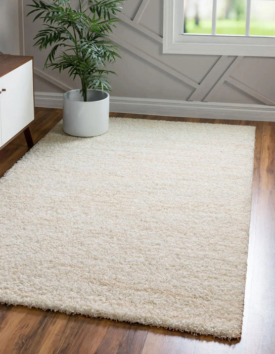Carpette Yeti ivoire et beige - 5 pi 0 po x 8 pi 0 po  