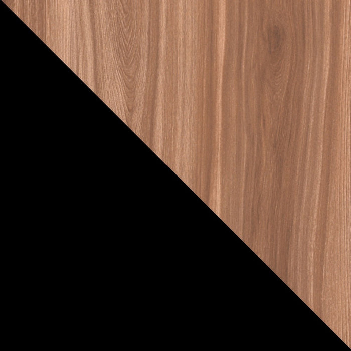 Armoire décorative Beekman de Manhattan Comfort avec 6 tablettes - brune et noire
