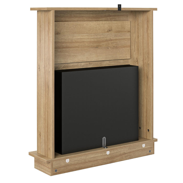 Foyer électrique Ellsworth d’Ameriwood Home avec manteau - naturel 
