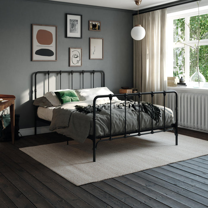 Grand lit Farmhouse de Mainstays Dorel Home en métal - noir