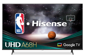 Téléviseur intelligent Hisense de série A68H UHD 4K de 65 po avec Google TVMC