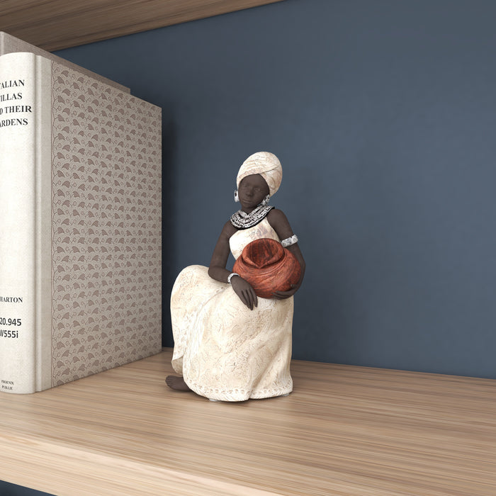 Figurine africaine de 10 po en polystyrène