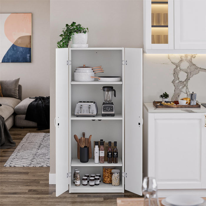 Armoire de rangement Ameriwood Home de 60 po à 2 portes - blanche
