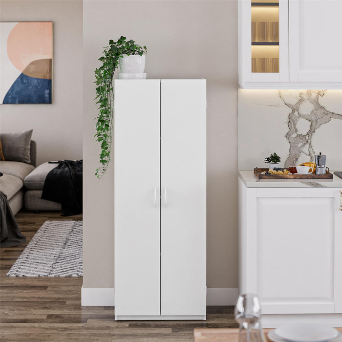 Armoire de rangement Ameriwood Home de 60 po à 2 portes - blanche