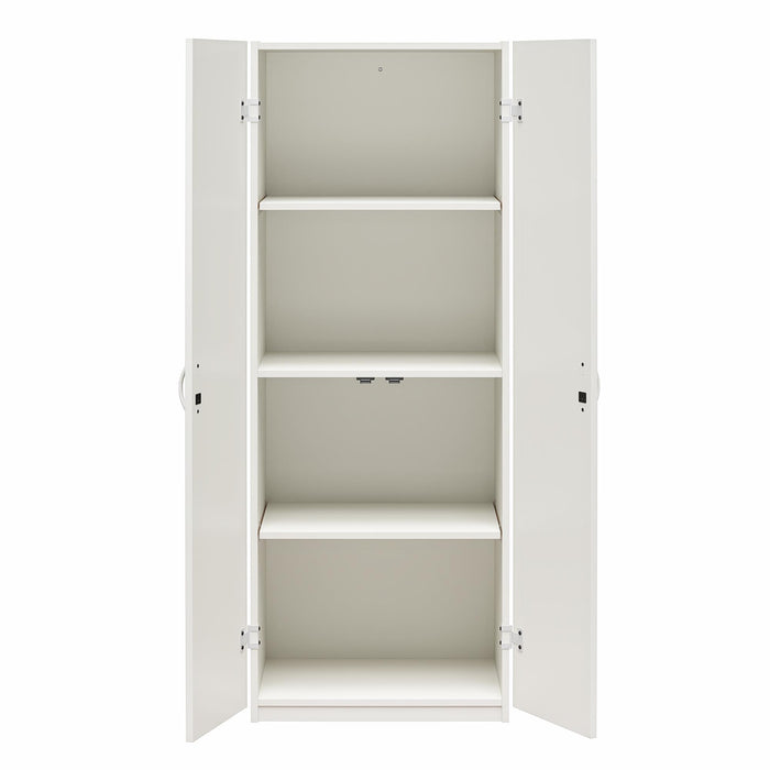 Armoire de rangement Ameriwood Home de 60 po à 2 portes - blanche