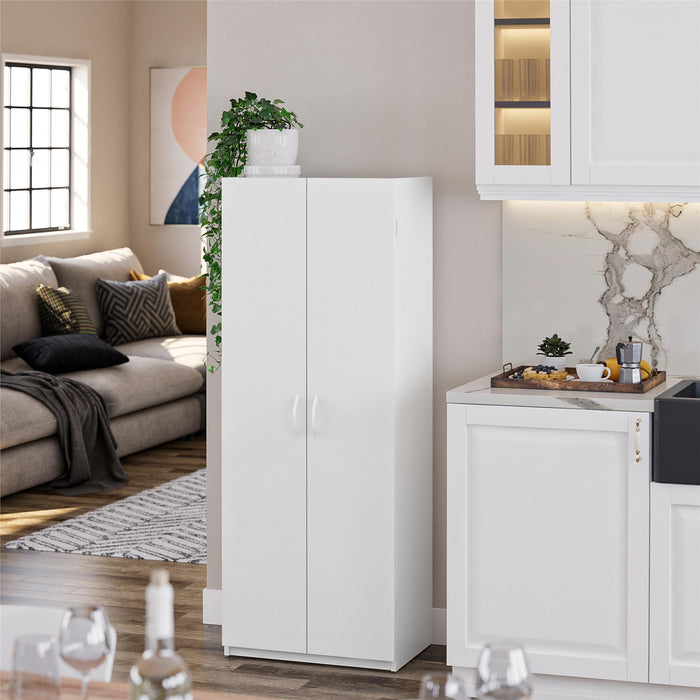 Armoire de rangement Ameriwood Home de 60 po à 2 portes - blanche