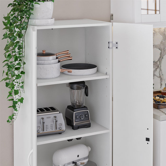 Armoire de rangement Ameriwood Home de 60 po à 2 portes - blanche