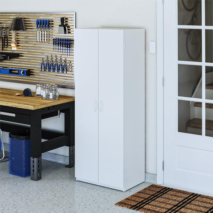 Armoire de rangement Ameriwood Home de 60 po à 2 portes - blanche