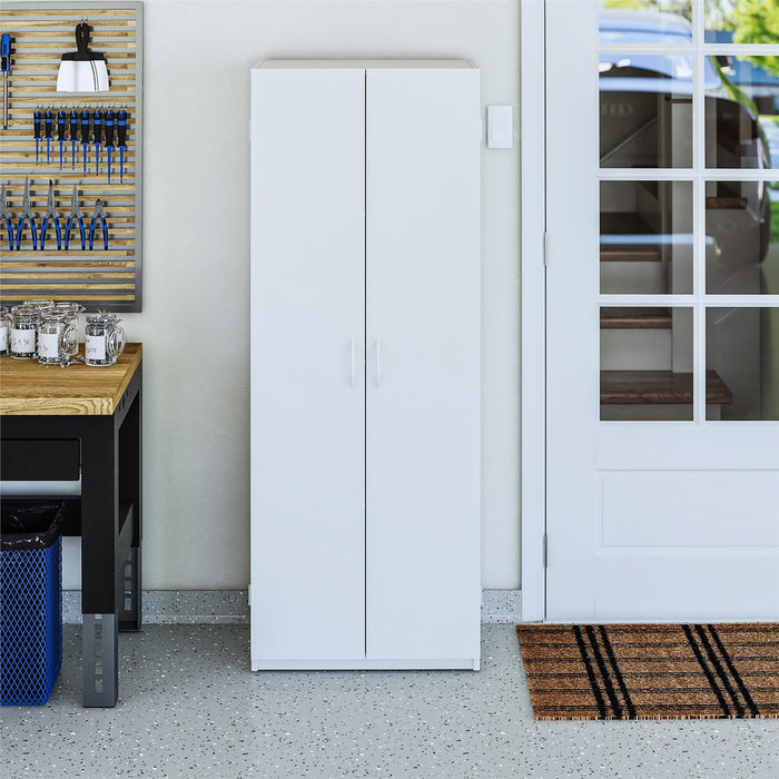 Armoire de rangement Ameriwood Home de 60 po à 2 portes - blanche