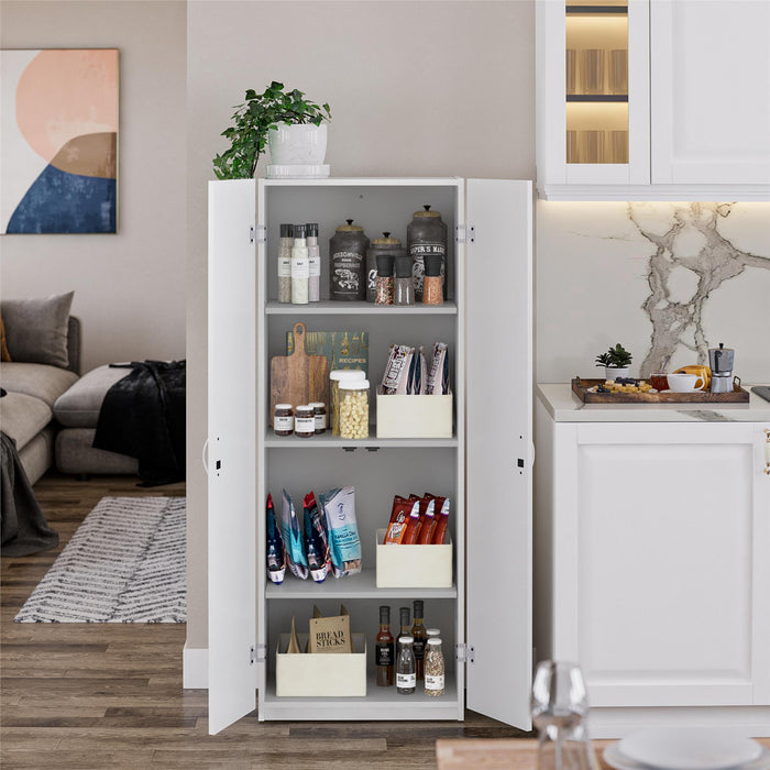 Armoire de rangement Ameriwood Home de 60 po à 2 portes - blanche
