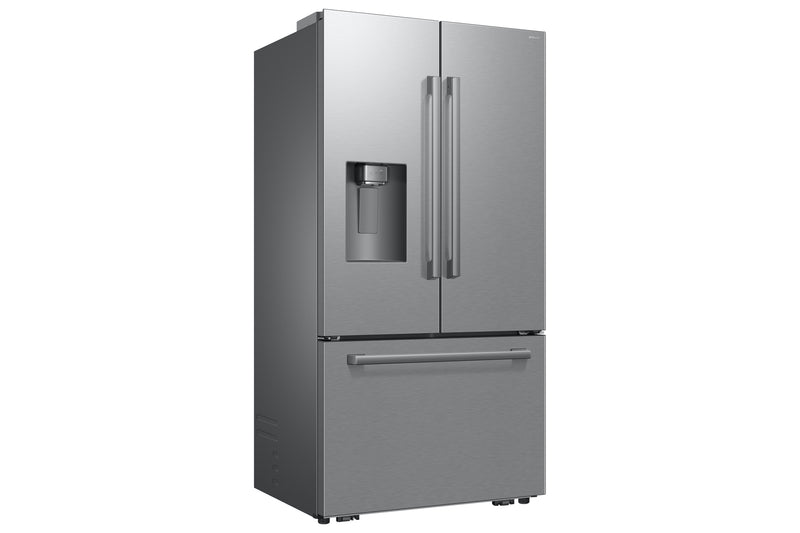 Réfrigérateur Bespoke de Samsung de 29 pi3 et de 35,88 po à portes françaises avec IA - noir - RF70H30GERAA