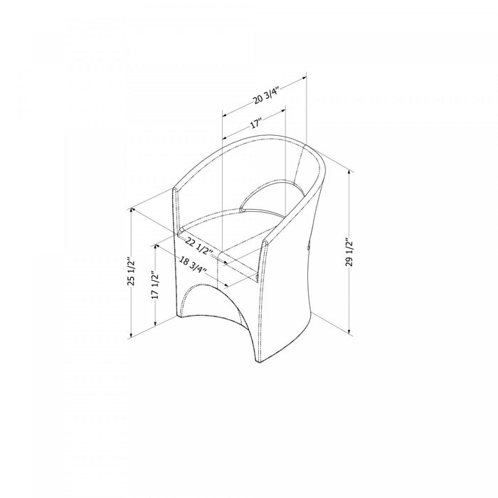 Dalya Fauteuil extérieur Gris foncé, de Meubles South Shore