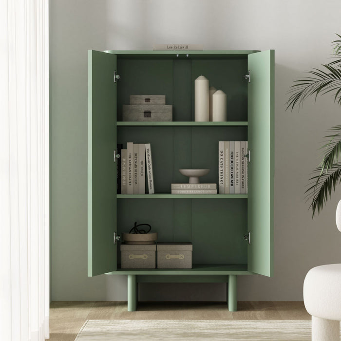 Buffet d’appoint moderne Ella 32\" en vert sauge