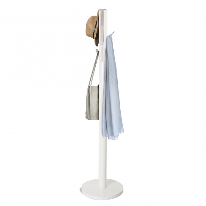 Portemanteau moderne Flapper de Umbra en bois - blanc