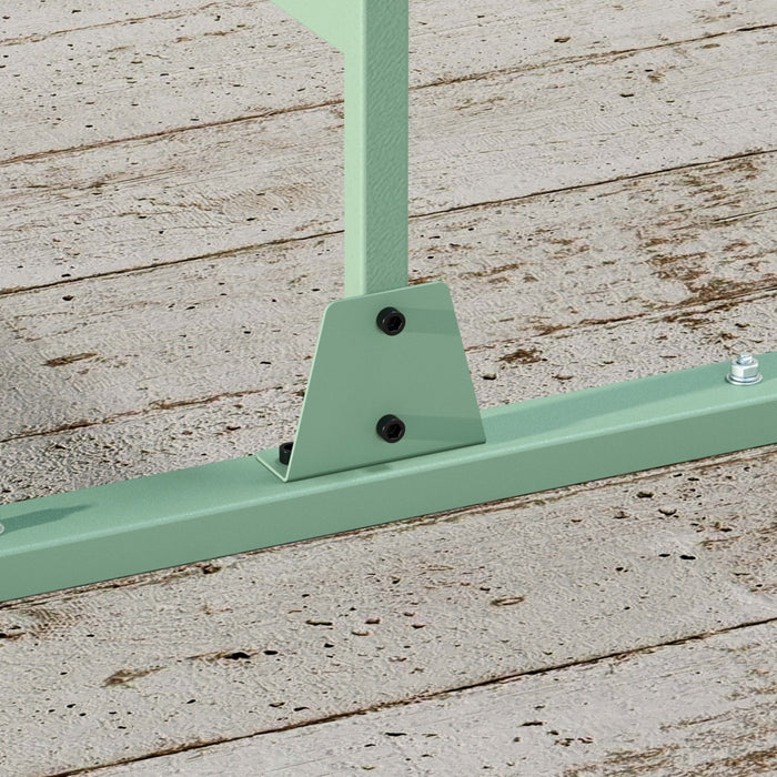 Outsunny Metal Privacy Screen W/ Vis D’expansion Diviseur, Feuille