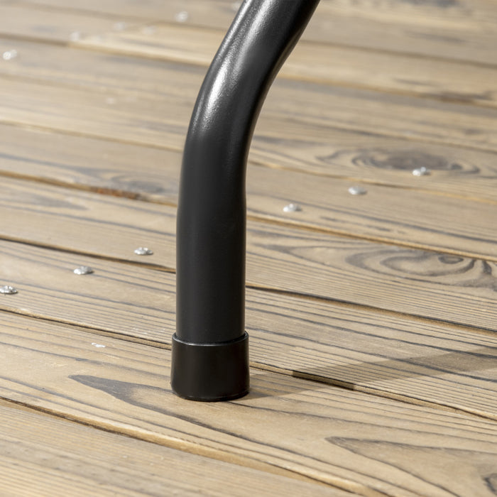 Outsunny Table De Patio Pliante Pour 6 Personnes