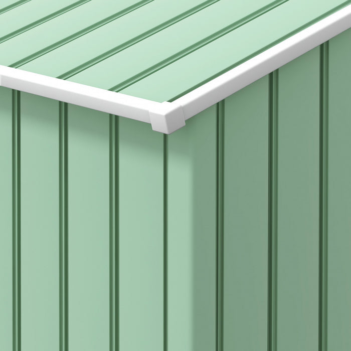 Outsunny Abri De Jardin Exterieur En Metal Galvanise 7' X 4', Vert Clair