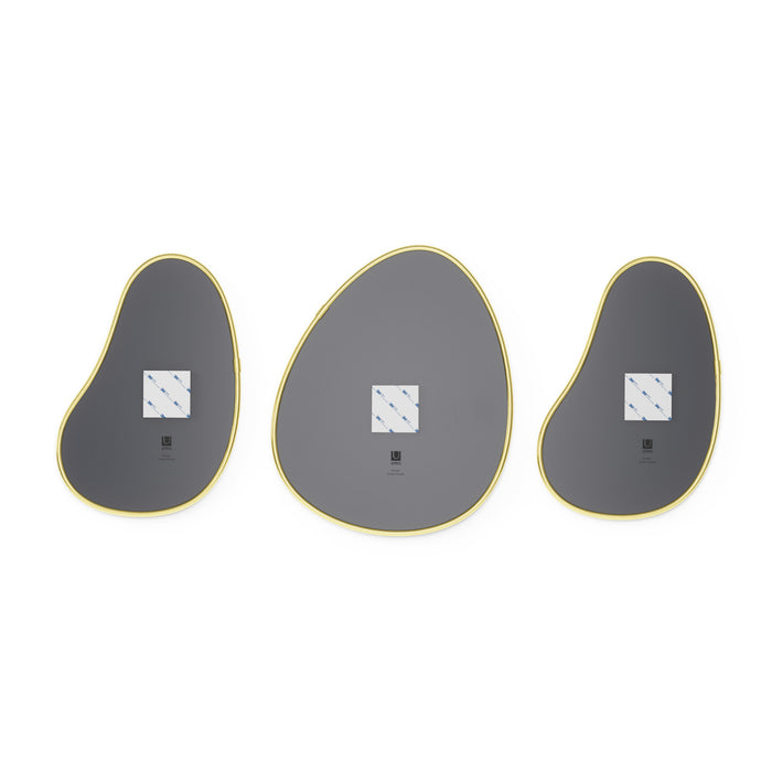 Miroirs Hubba Pebble de Umbra - ensemble de 3