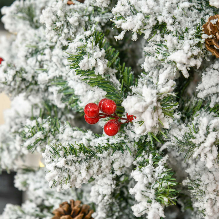 Homcom Arbre De Noel Artificiel De 7,5 Pieds 950 Branches