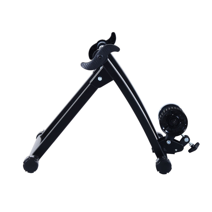 Soozier Velo D'interieur Velo D'exercice Trainer Support Stationnaire Ventilateur Pliant Turbo (noir)