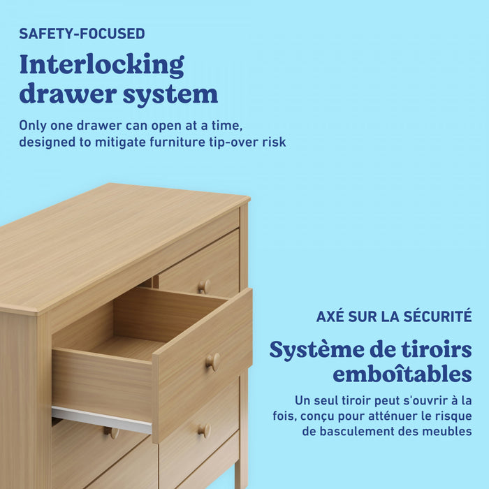 Graco Noah 6 Commode a tiroirs - Bois clair