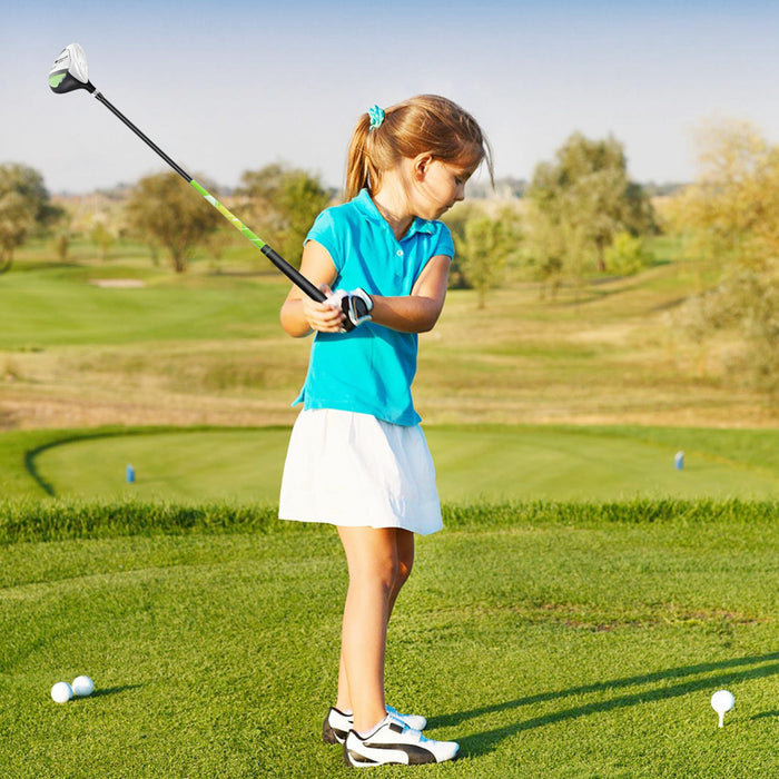 Ultimate Kids Golf Practice Set Junior Complete Golf Club Set Pour Enfants Ages De 8 A 10 Ans Vert
