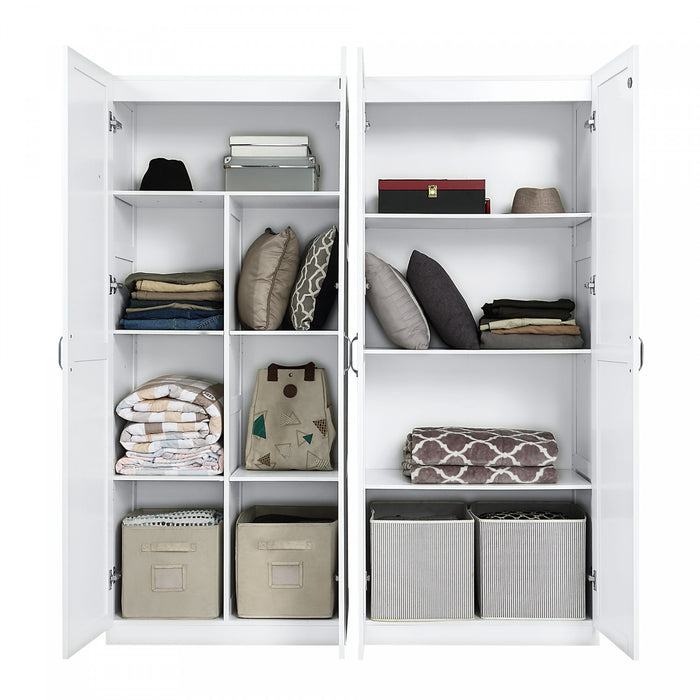 Armoire moderne Hopkins 2 pieces en blanc