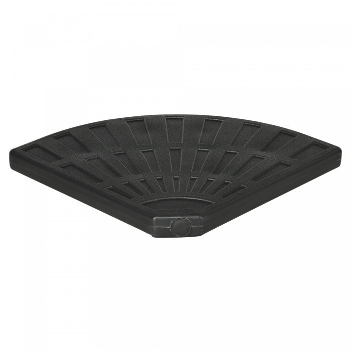 Outsunny 2 pcs Poids de parasol, poids de base de parasol avec poignee noir