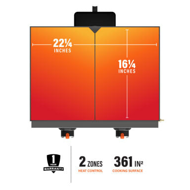 Plaque de cuisson Blackstone 22\" Omnivore de table
