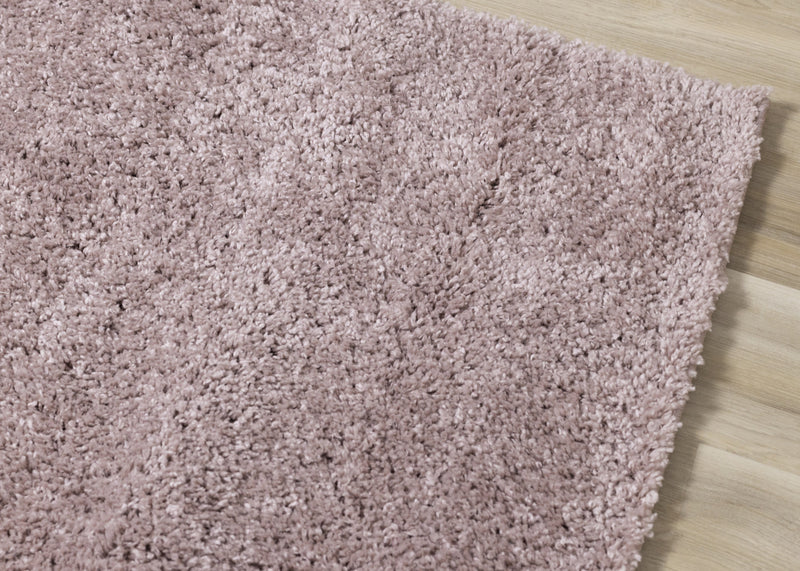 Tapis Taylor a poils longs confort rose, 3'11\" x 5'11\"
