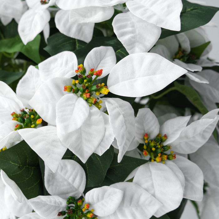 Arbre poinsettia blanc de 59 po