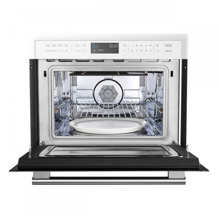 Four a micro-ondes encastrable Oliena Espresso Blanc 24 pouces, 1,6 pi³ - FMWDR3093-24WHT