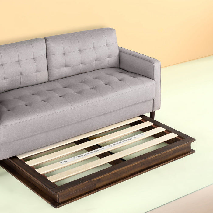 Bobbie lit plateforme pliant en bois - Grand