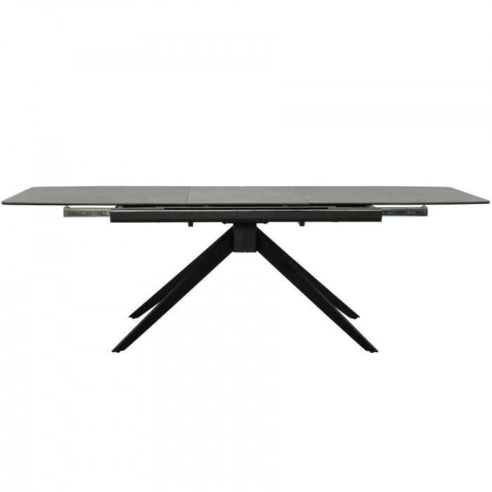 Ensemble de salle a manger extensible Bram 7 pieces (71 a 94 po de largeur) avec 6 chaises rembourrees
