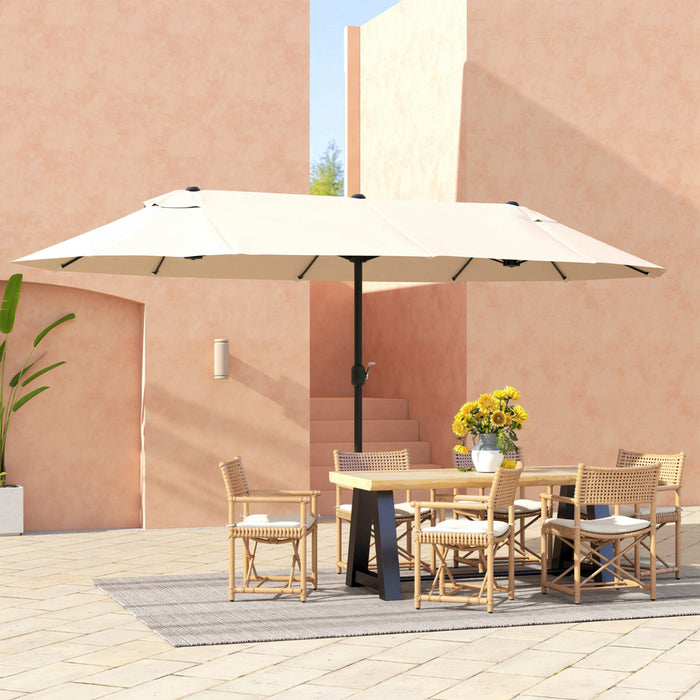 Outsunny Parasol Creme