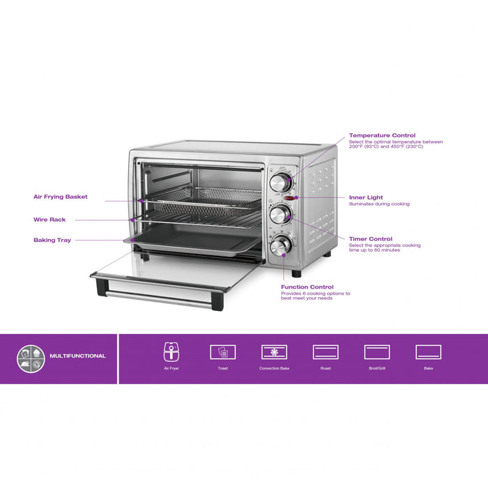Four grille-pain à convection Salton avec friteuse à air - TO2044SS