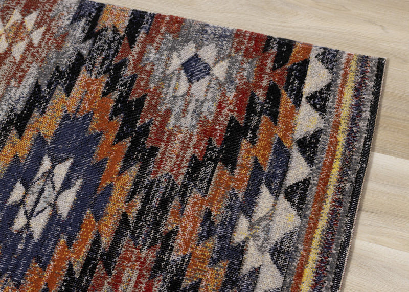 Carpette Spring à motif lumineux du Sud-Ouest pour l'extérieur - 6 pi 7 po x 9 pi 6 po