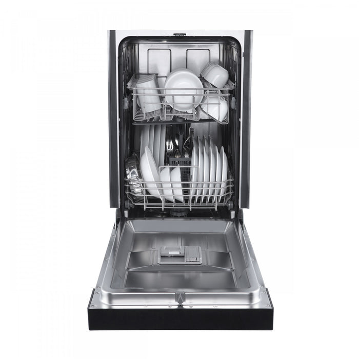Lave-vaisselle Polo de 18 po en blanc, commandes en facade, 8 couverts, 52 dBa – FDWBI8041-18WHT
