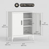HOMCOM Metal Storage Cabinet with Lock, Steel Garage Cabinet, White