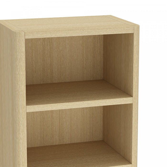 Bibliotheque ouverte moderne Rivington 28\" en chene naturel - Ensemble de 3