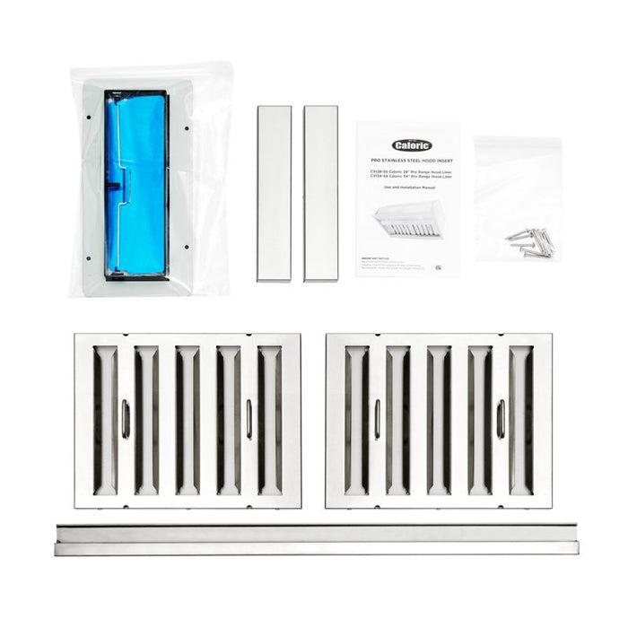 Hotte de cuisinière encastrée convertible Caloric de 36 po - CVI34-SS