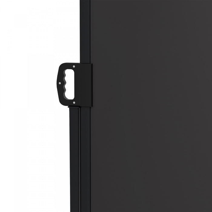 Outsunny Auvent Lateral Retractable 13'x6', Ecran De Confidentialite, Noir