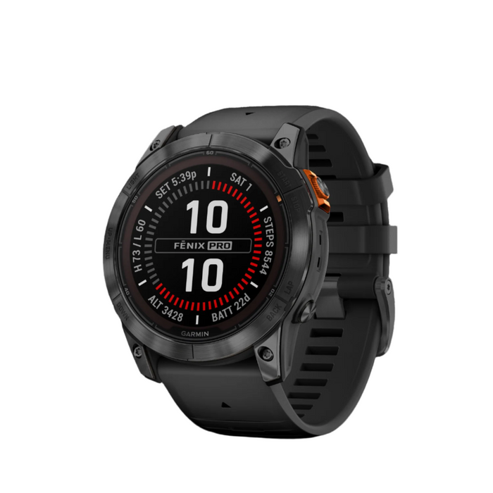 Garmin Fenix® 7x Pro Montre Gps Intelligente - Suivi De La Sante Avec Chargement Solaire, 51 Mm - Gris Ardoise