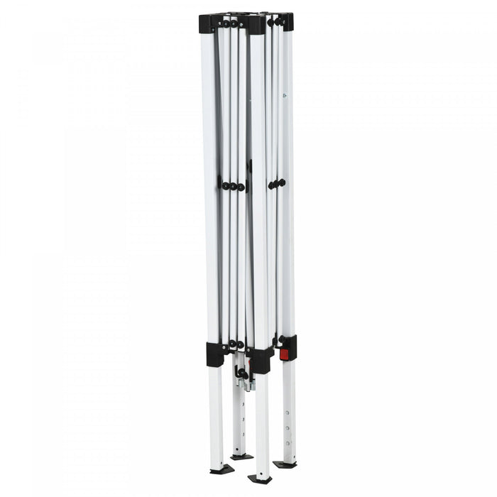 Outsunny Tente D'auvent Avec 2 Parois Laterales, Tentes Uv50+, Hauteur Reglable, Avec Sac De Transport Et Pieds Inclines, Pour Jardin, Terrasse, Dessus De 8 X 8 Pieds / Base De 9,5 X 9,5 Pieds
