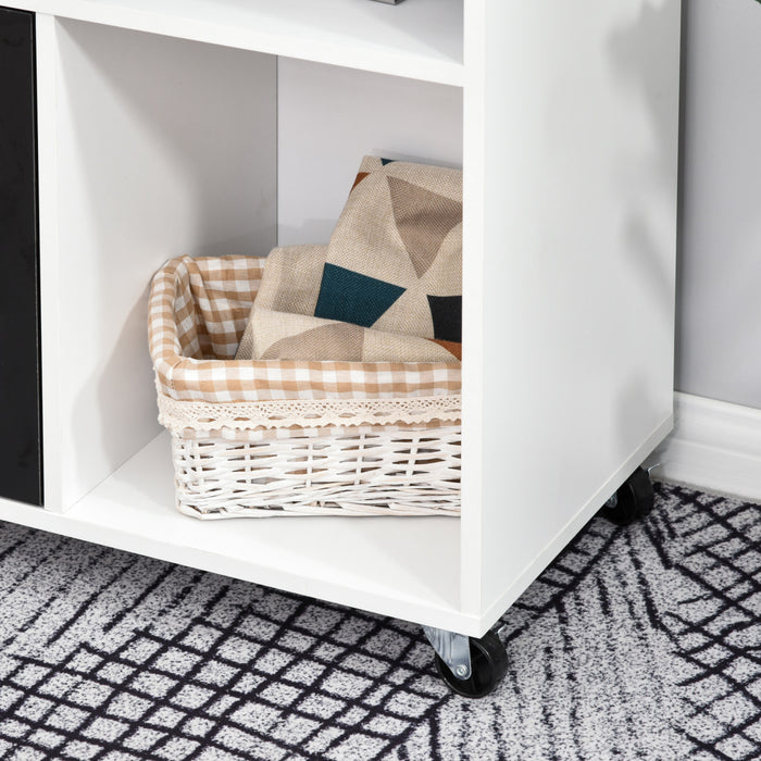 Homcom Classeur Avec 2 Tiroirs Verrouillables