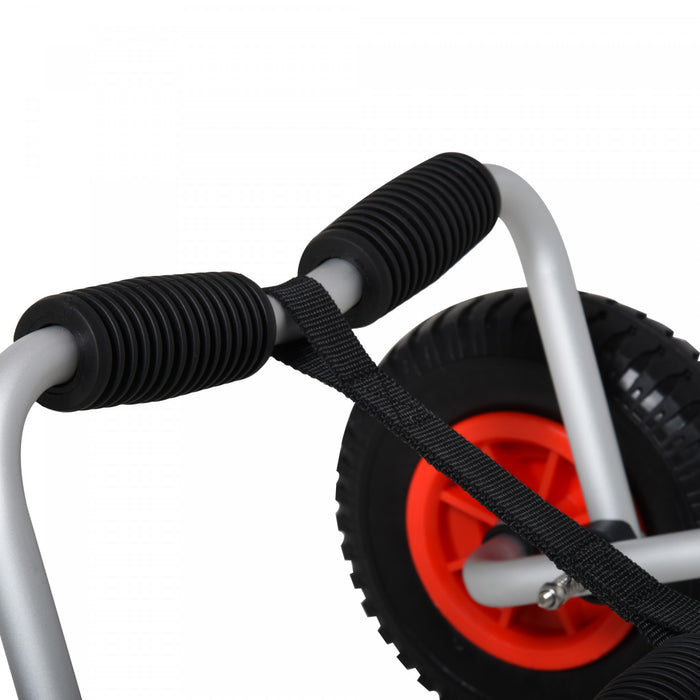 Soozier Chariot De Kayak Avec Roues Et Cadre En Aluminium, Argente