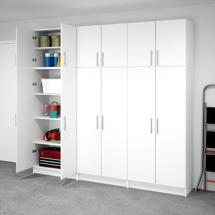 Elite Armoire De Rangement De Garage 96 Pouces, Ensemble D De 6 Pieces – Blanc