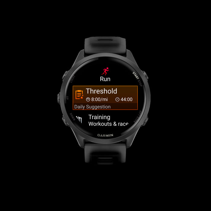 Garmin Forerunner 570 Smartwatch 47mm, Amoled, Slate Gray Aluminum, Black, Gps Fitness Tracker, Running, Triathlon, 11-jour Batterie