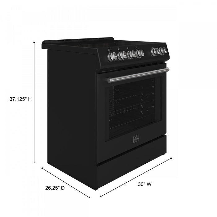 Cuisiniere electrique encastrable Leonardo Espresso 30 po, noire, 5 pi³ - FFSEL6022-30BLK