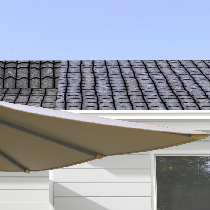 Outsunny Parasol De Patio En Porte-a-faux Outsunny De 13 Pi, Kaki
